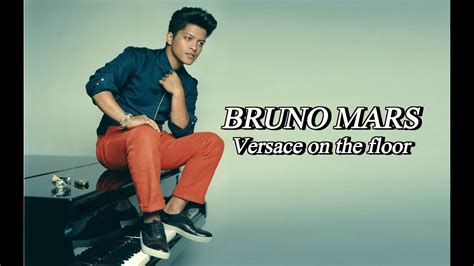 bruno mars versace on the floor letra español